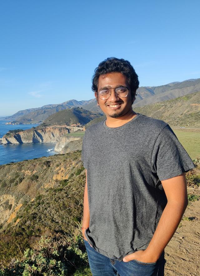 Keshore Suryanarayanan on the California coast