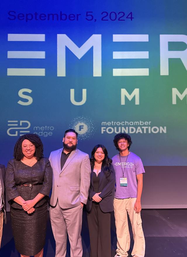 MBA students and faculty at the Emerge Summit