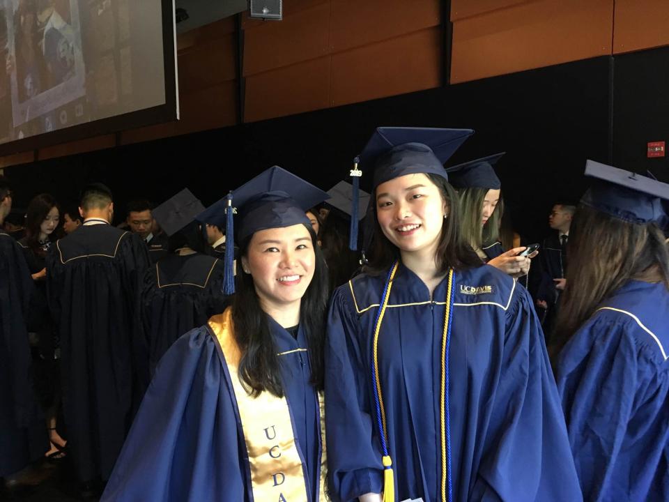 Brenda Wu MSBA 19 at UC Davis Graduation