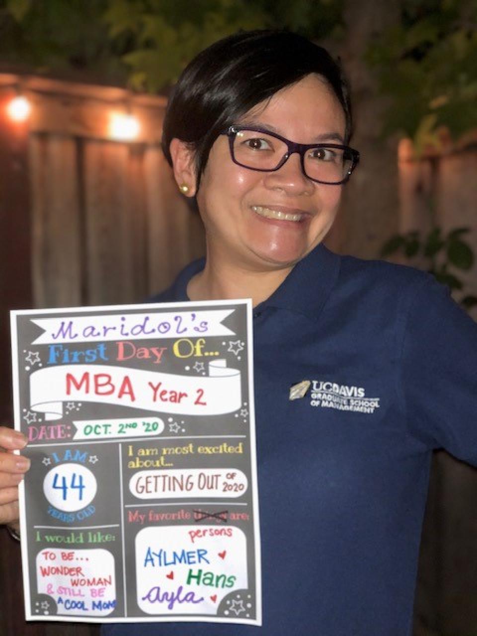 Maridol Guillen begins year two of her MBA at UC Davis