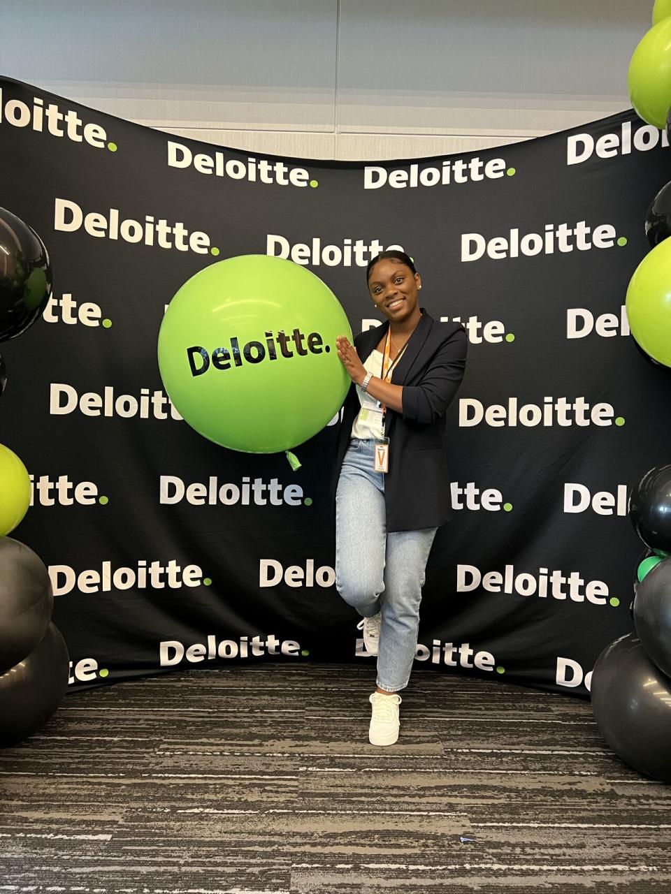 Dainah Kilburn at Deloitte conference